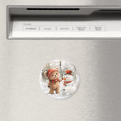 Teddybeer en sneeuwpop magneet (Insitu (Vaatwasser))