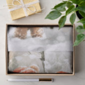 Teddybeer en sneeuwpop tissuepapier (Geschenk)