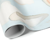 Teddybeer en Vlak Kinder Naadloze Patroon Cadeaupapier (Rol Hoek)