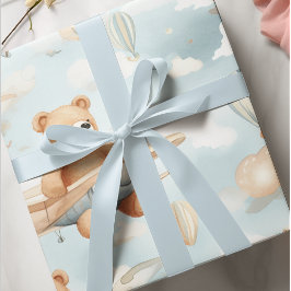 Teddybeer en Vlak Kinder Naadloze Patroon Cadeaupapier