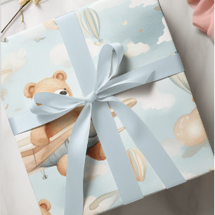 Teddybeer en Vlak Kinder Naadloze Patroon Cadeaupapier