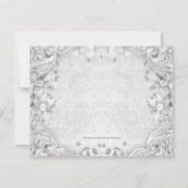 teddybeer etnische baby meisje douche kaart (Achterkant)