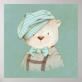 Teddybeer Fantasie Schattig Geadoreerd Lief Poster