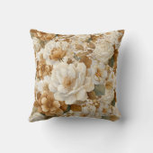 teddybeer Floral Baby shower Sierkussen (Achterkant)