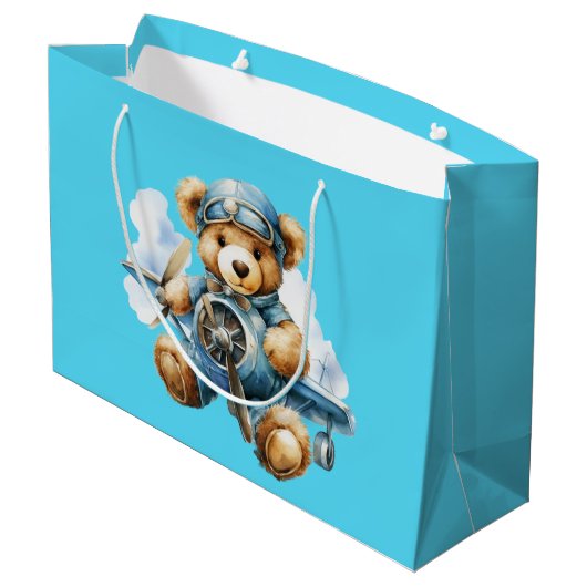 Teddybeer Flyer  Groot Cadeauzakje (Achterkant Gekanteld)