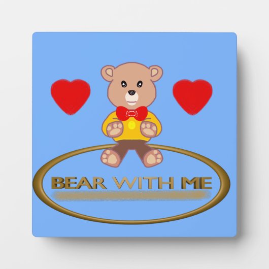 Teddybeer  fotoplaat (Voorkant)