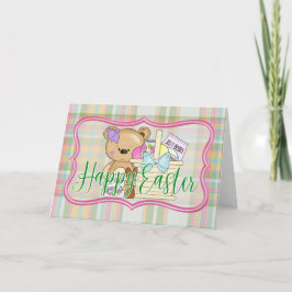 Teddybeer Gelukkig Pasen Kaart