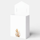 Teddybeer genderneutraal Baby shower gunstbox Bedankdoosjes (Geopend)