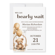 Teddybeer genderneutraal Baby shower