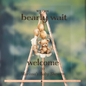 Teddybeer genderneutraal Baby shower welkom Acryl Bord (Neutraal)
