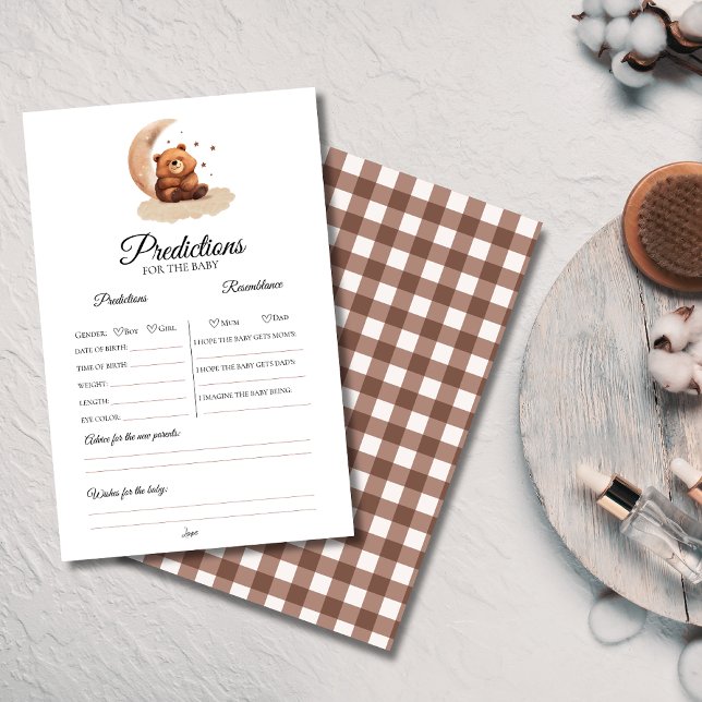 Teddybeer genderneutraal Voorspellingsspel (Creator heeft geüpload)