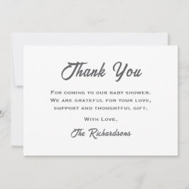 Teddybeer genderneutraal wolk negen Baby shower Bedankkaart