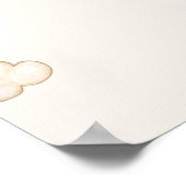 Teddybeer Geslacht Onthulling Stemming Spel Bord Poster (Hoek)