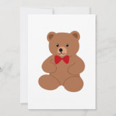 Teddybeer geslacht onthulling uitnodiging (Achterkant)