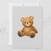 Teddybeer geslacht onthulling uitnodiging (Achterkant)