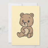 Teddybeer geslacht onthulling uitnodiging (Achterkant)