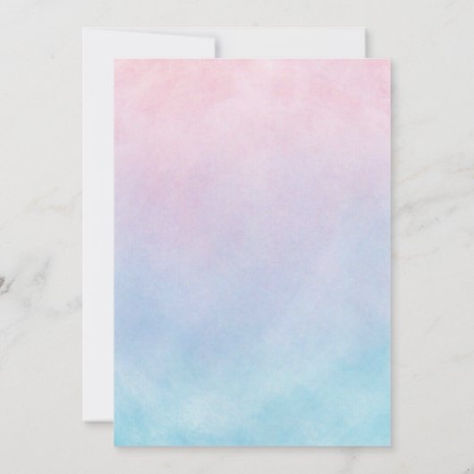 Teddybeer Geslacht Onthulling Uitnodiging Geslacht (Achterkant)