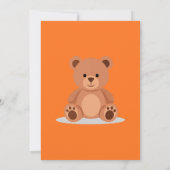 Teddybeer Geslacht Reveal Uitnodiging (Achterkant)