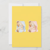 Teddybeer Geslacht Uitnodiging (Achterkant)