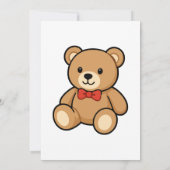 Teddybeer Geslacht Uitnodiging (Achterkant)