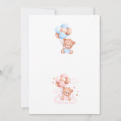 Teddybeer Geslacht Uitnodiging (Achterkant)