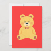 Teddybeer Geslacht Uitnodiging (Achterkant)