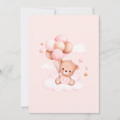 Teddybeer Geslacht Uitnodiging (Achterkant)