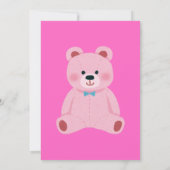 Teddybeer Geslacht Uitnodiging (Achterkant)