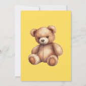 Teddybeer Geslacht Uitnodiging (Achterkant)