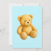 Teddybeer Geslacht Uitnodiging (Achterkant)