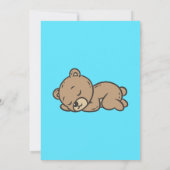Teddybeer Geslacht Uitnodiging (Achterkant)