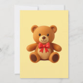 Teddybeer Geslacht Uitnodiging (Achterkant)