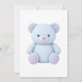 Teddybeer Geslacht Uitnodiging (Achterkant)