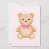 Teddybeer Geslacht Uitnodiging (Achterkant)