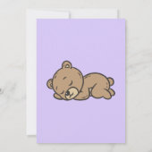 Teddybeer Geslacht Uitnodiging (Achterkant)