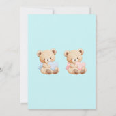 Teddybeer Geslacht Uitnodiging (Achterkant)