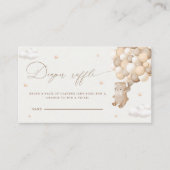 Teddybeer geslachtsneutrale luier Raffle Enclosure Informatiekaartje (Voorkant)