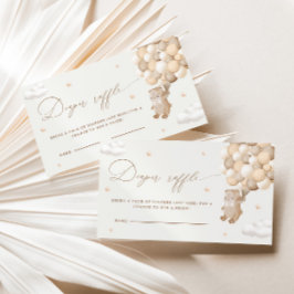 Teddybeer geslachtsneutrale luier Raffle Enclosure Informatiekaartje