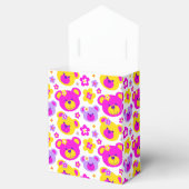 Teddybeer gezichten en bloemen dank u geschenkdoos bedankdoosjes (Geopend)