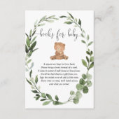 Teddybeer groen eucalyptus boeken voor baby encl informatiekaartje (Voorkant)