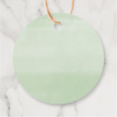 Teddybeer groen schattig baby shower dank u bedankjes labels (Achterkant)