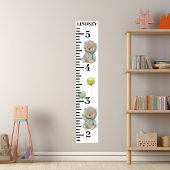 Teddybeer groene ballonnen poster