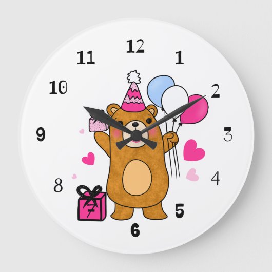 Teddybeer grote klok (Voorkant)