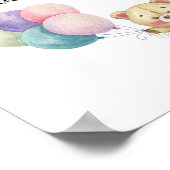 Teddybeer - Help de Bezige Moeder-to-Be Poster (Hoek)