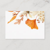 Teddybeer Herfst Bloemenluier Raffle Informatiekaartje (Achterkant)