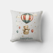 Teddybeer-hete-luchtballon-cozy Kussen (Voorkant)