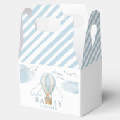 Teddybeer heteluchtballon baby shower gunst doos bedankdoosjes (Geopend)