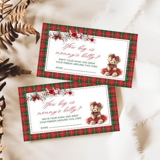 Teddybeer Hoe groot is de buik van mama Informatiekaartje