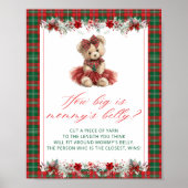 Teddybeer Hoe groot is de buik van mama Poster (Voorkant)