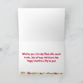 Teddybeer houdt van Valentijnsdag voor kinderen Feestdagen Kaart (Binnen)